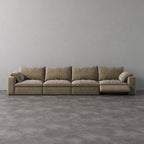 CloudLuxe 4-Piece Modular Recliner Sofa