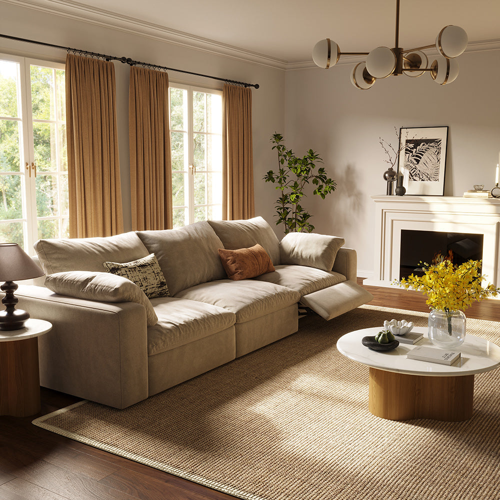 CloudLuxe 3-Piece Modular Recliner Sofa