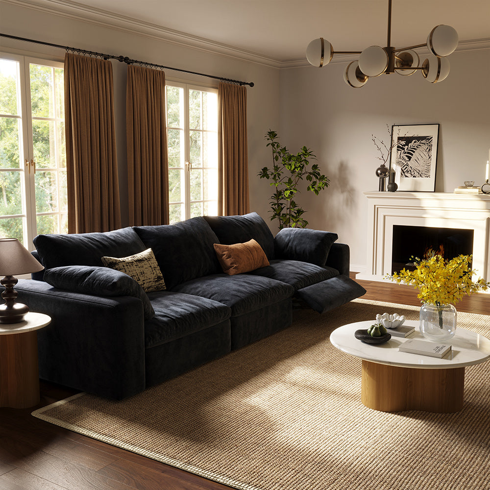 CloudLuxe 3-Piece Modular Recliner Sofa