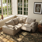 CloudLuxe Corner 3-Piece Modular Recliner Sectional