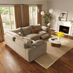 CloudLuxe L-Shape 4-Piece Modular Recliner Sectional