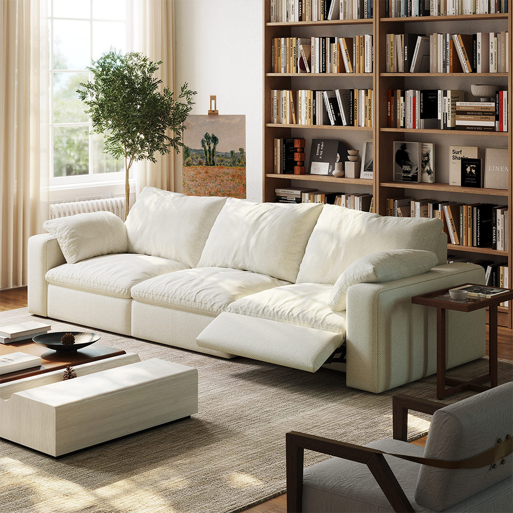 CloudLuxe 3-Piece Modular Recliner Sofa