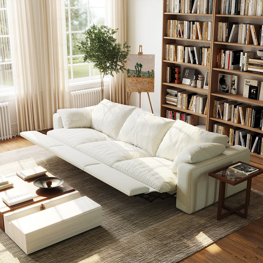CloudLuxe 3-Piece Modular Recliner Sofa-Linen