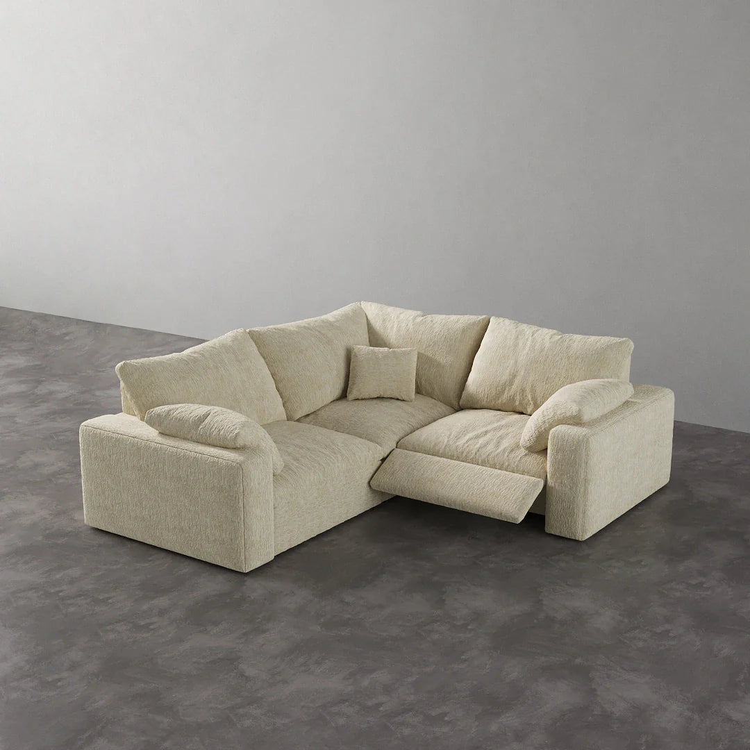 CloudLuxe Corner 3-Piece Modular Recliner Sectional