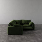 CloudLuxe Corner 3-Piece Modular Recliner Sectional-Bouclé