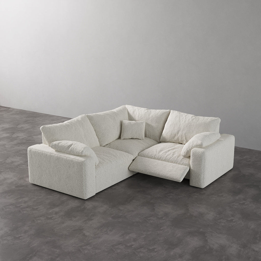 CloudLuxe Corner 3-Piece Modular Recliner Sectional