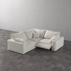 CloudLuxe Corner 3-Piece Modular Recliner Sectional