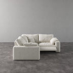 CloudLuxe Corner 3-Piece Modular Recliner Sectional-Bouclé