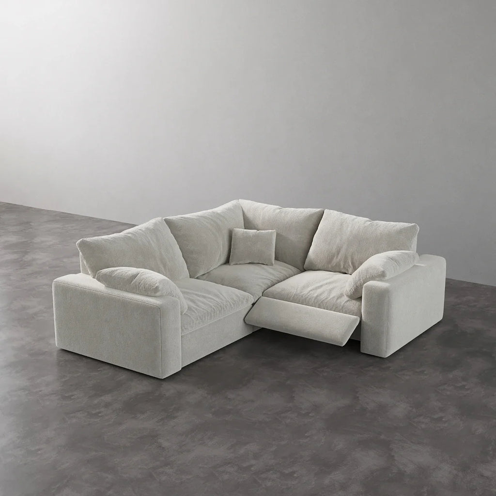 CloudLuxe Corner 3-Piece Modular Recliner Sectional