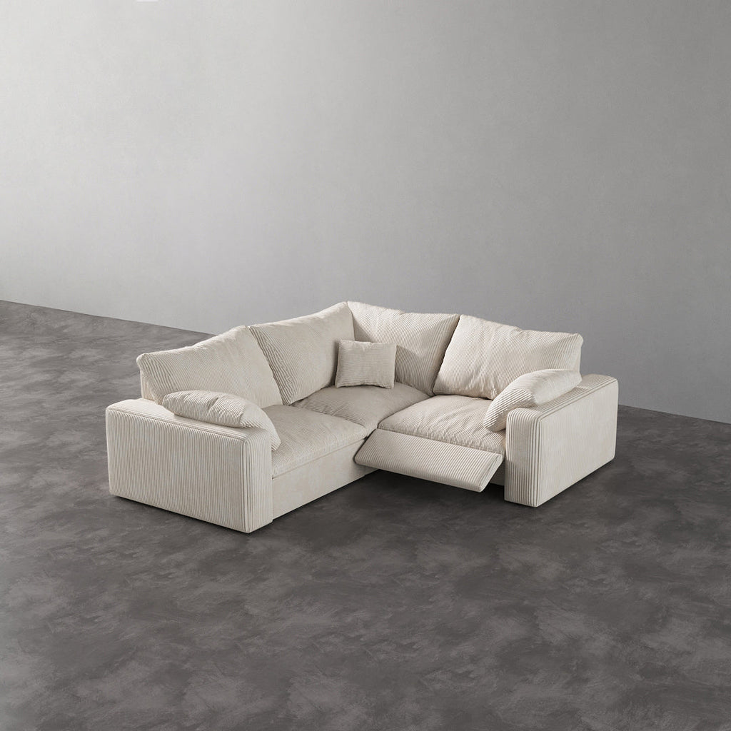 CloudLuxe Corner 3-Piece Modular Recliner Sectional