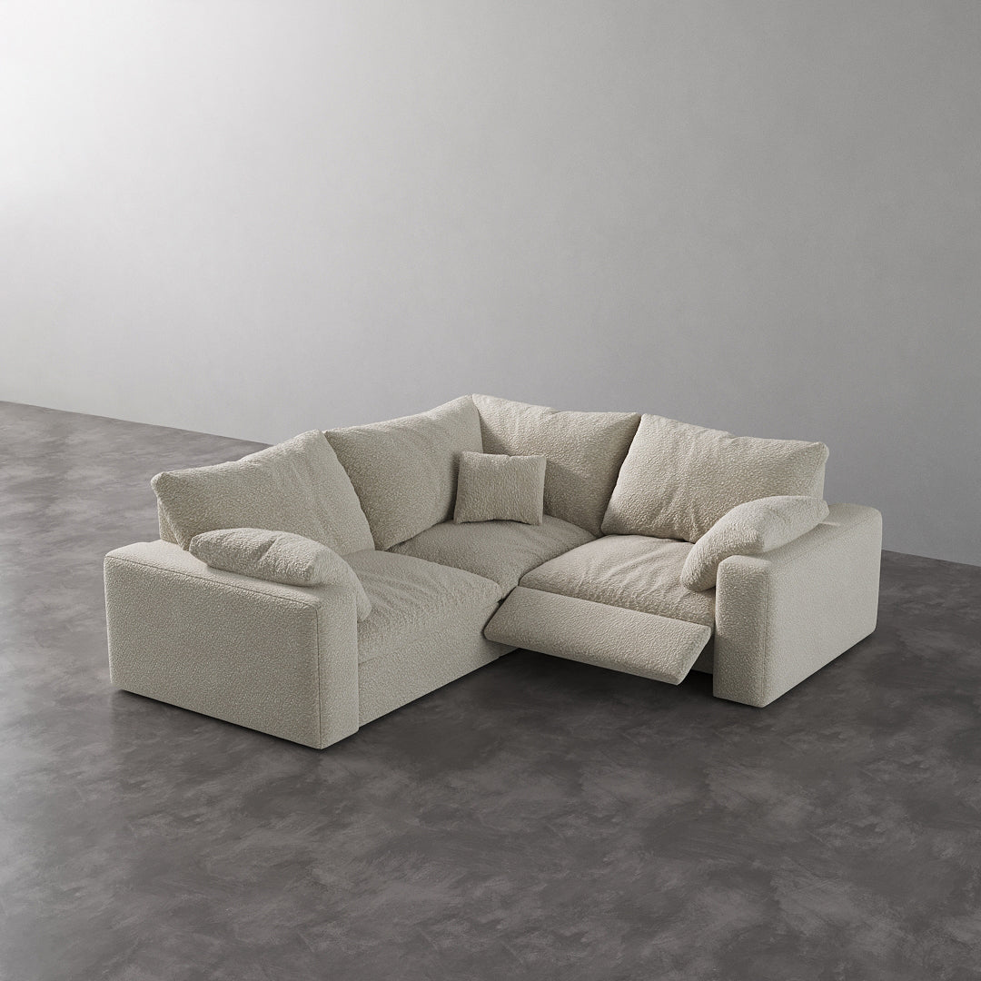 CloudLuxe Corner 3-Piece Modular Recliner Sectional