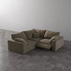 CloudLuxe Corner 3-Piece Modular Recliner Sectional
