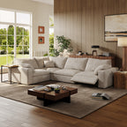 CloudLuxe L-Shape 4-Piece Modular Recliner Sectional-Corduroy