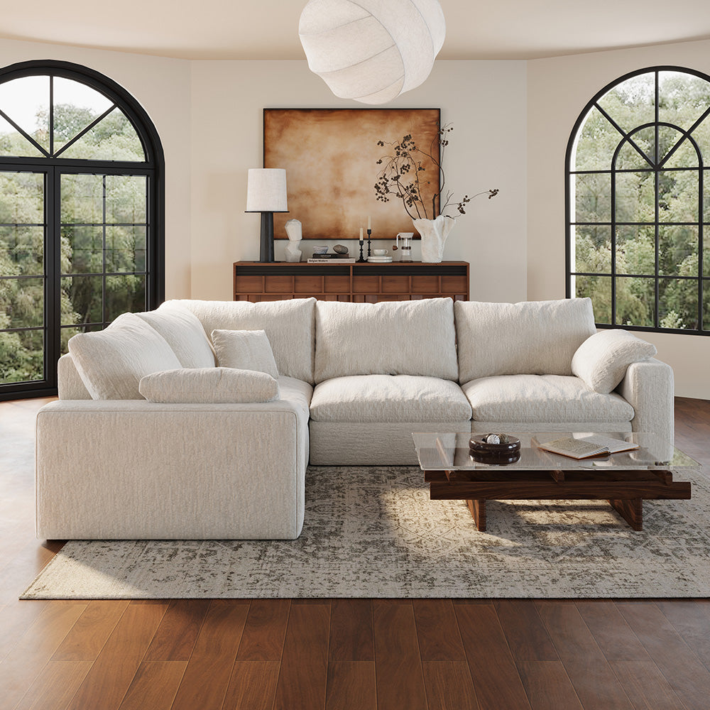 CloudLuxe L-Shape 4-Piece Modular Recliner Sectional