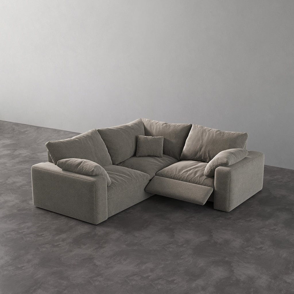 CloudLuxe Corner 3-Piece Modular Recliner Sectional