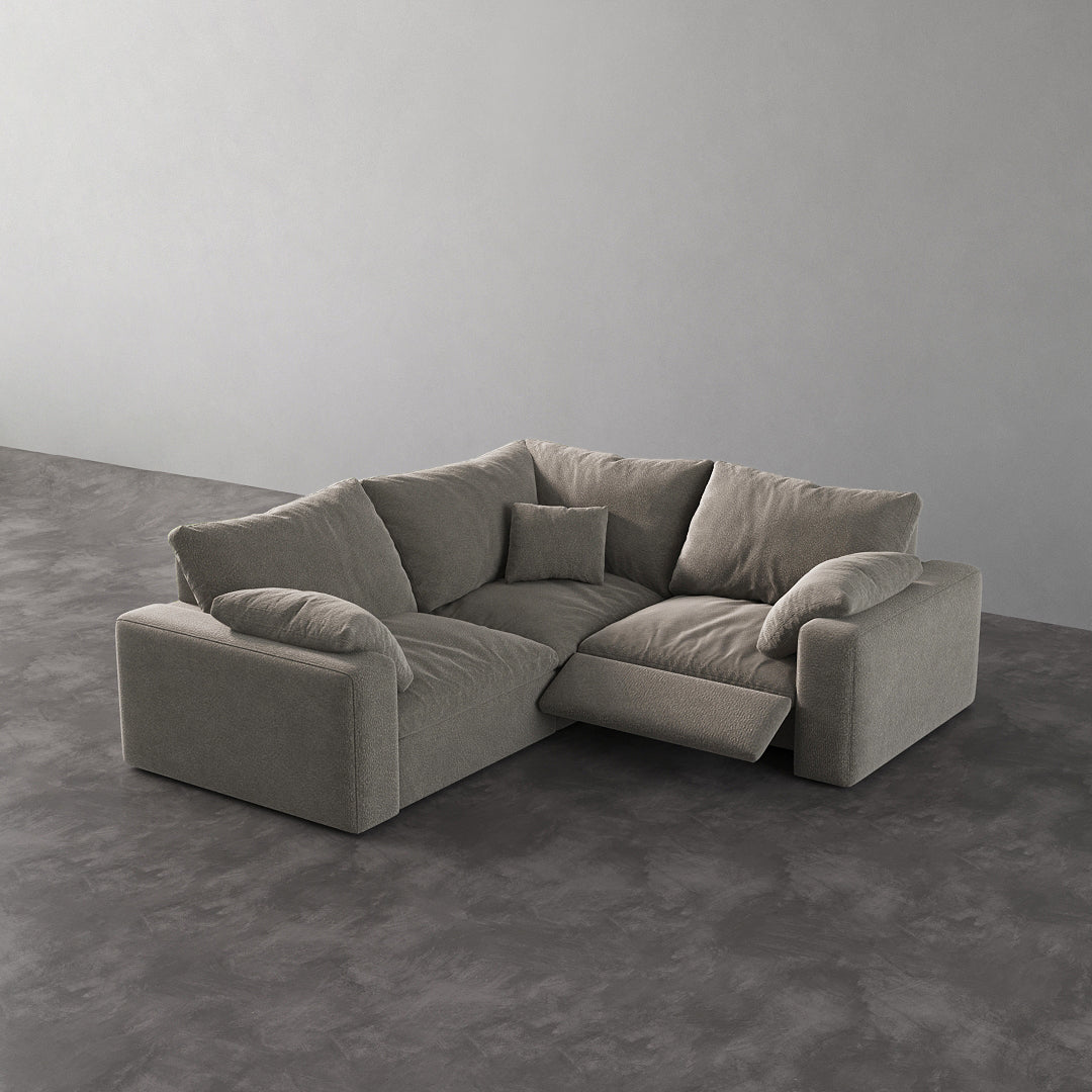 CloudLuxe Corner 3-Piece Modular Recliner Sectional