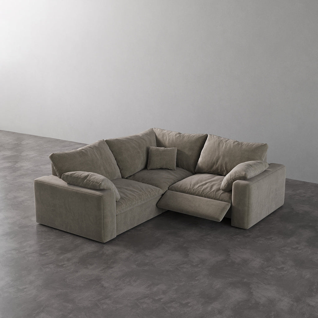 CloudLuxe Corner 3-Piece Modular Recliner Sectional