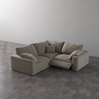 CloudLuxe Corner 3-Piece Modular Recliner Sectional