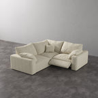 CloudLuxe Corner 3-Piece Modular Recliner Sectional