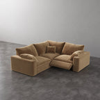 CloudLuxe Corner 3-Piece Modular Recliner Sectional