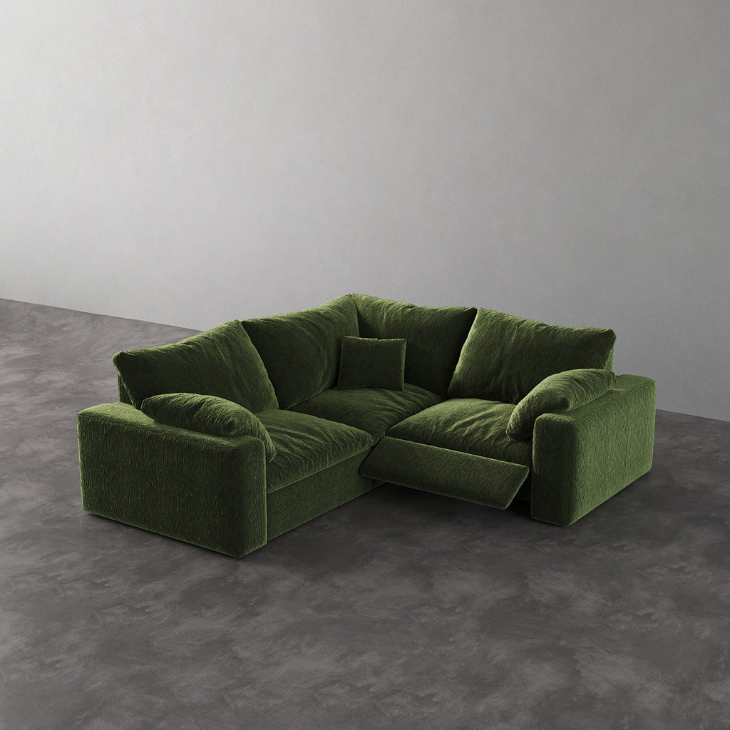 CloudLuxe Corner 3-Piece Modular Recliner Sectional