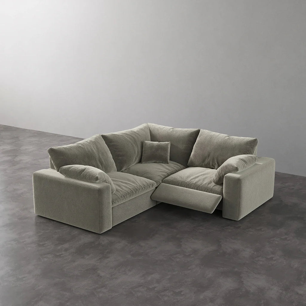 CloudLuxe Corner 3-Piece Modular Recliner Sectional