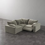 CloudLuxe Corner 3-Piece Modular Recliner Sectional