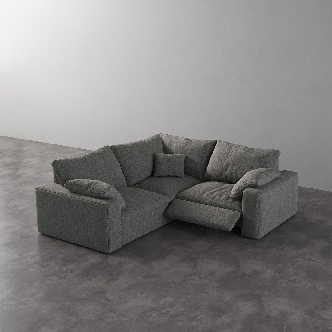 CloudLuxe Corner 3-Piece Modular Recliner Sectional