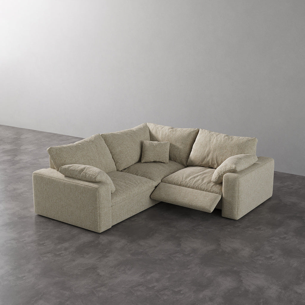 CloudLuxe Corner 3-Piece Modular Recliner Sectional