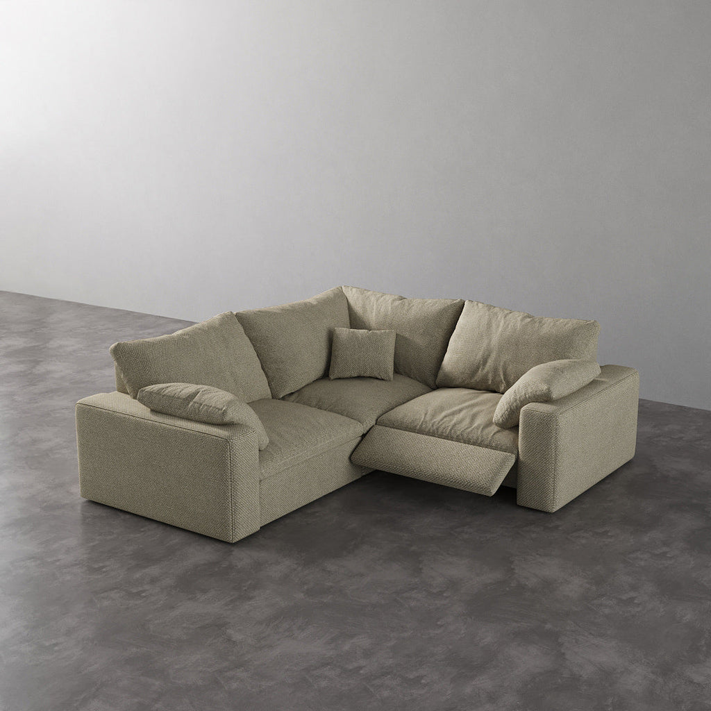 CloudLuxe Corner 3-Piece Modular Recliner Sectional