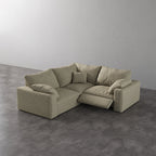 CloudLuxe Corner 3-Piece Modular Recliner Sectional