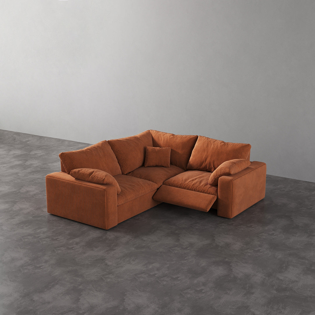 CloudLuxe Corner 3-Piece Modular Recliner Sectional