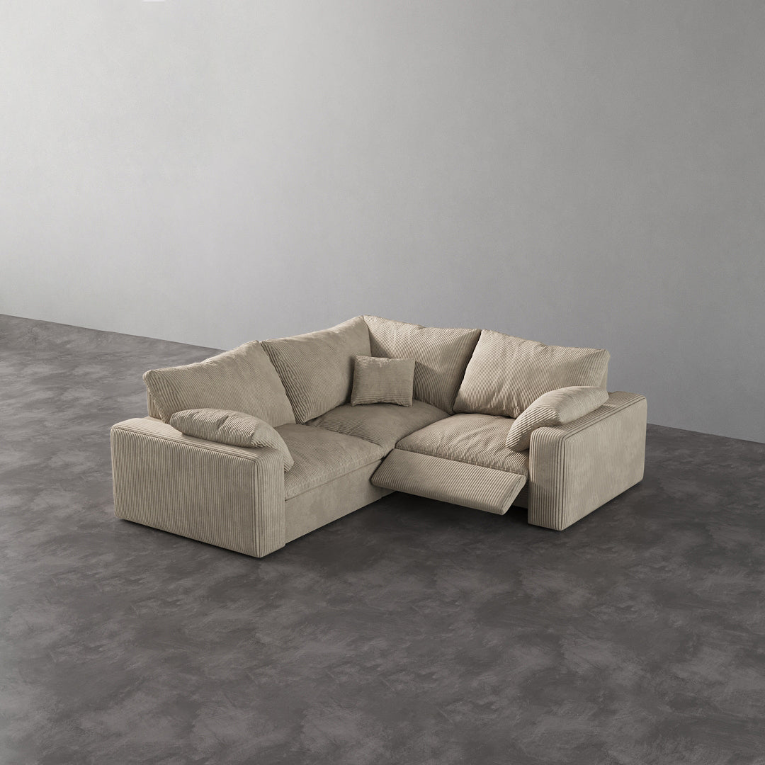 CloudLuxe Corner 3-Piece Modular Recliner Sectional