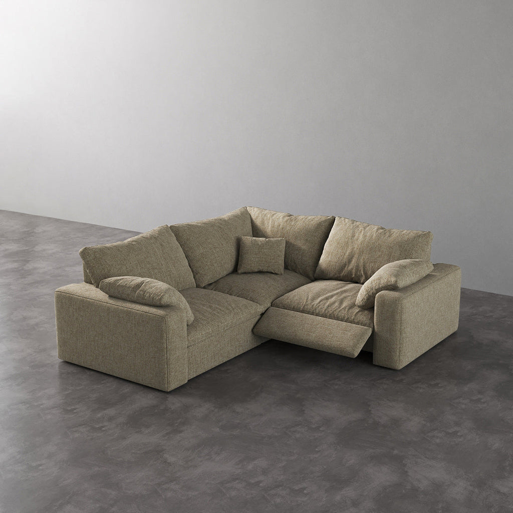 CloudLuxe Corner 3-Piece Modular Recliner Sectional