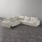 CloudLuxe Corner 5-Piece Modular Recliner Sectional