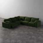 CloudLuxe Corner 5-Piece Modular Recliner Sectional