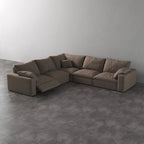 CloudLuxe Corner 5-Piece Modular Recliner Sectional