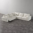 CloudLuxe Corner 5-Piece Modular Recliner Sectional
