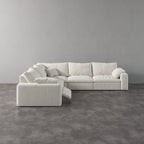 CloudLuxe Corner 5-Piece Modular Recliner Sectional-Bouclé