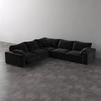 CloudLuxe Corner 5-Piece Modular Recliner Sectional