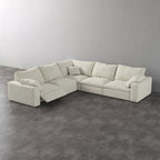 CloudLuxe Corner 5-Piece Modular Recliner Sectional