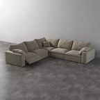 CloudLuxe Corner 5-Piece Modular Recliner Sectional