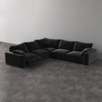 CloudLuxe Corner 5-Piece Modular Recliner Sectional