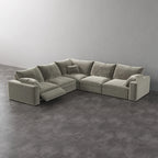 CloudLuxe Corner 5-Piece Modular Recliner Sectional
