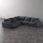 CloudLuxe Corner 5-Piece Modular Recliner Sectional