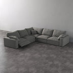 CloudLuxe Corner 5-Piece Modular Recliner Sectional