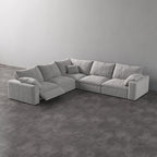 CloudLuxe Corner 5-Piece Modular Recliner Sectional