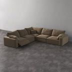 CloudLuxe Corner 5-Piece Modular Recliner Sectional