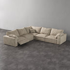 CloudLuxe Corner 5-Piece Modular Recliner Sectional