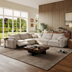 CloudLuxe Corner 5-Piece Modular Recliner Sectional